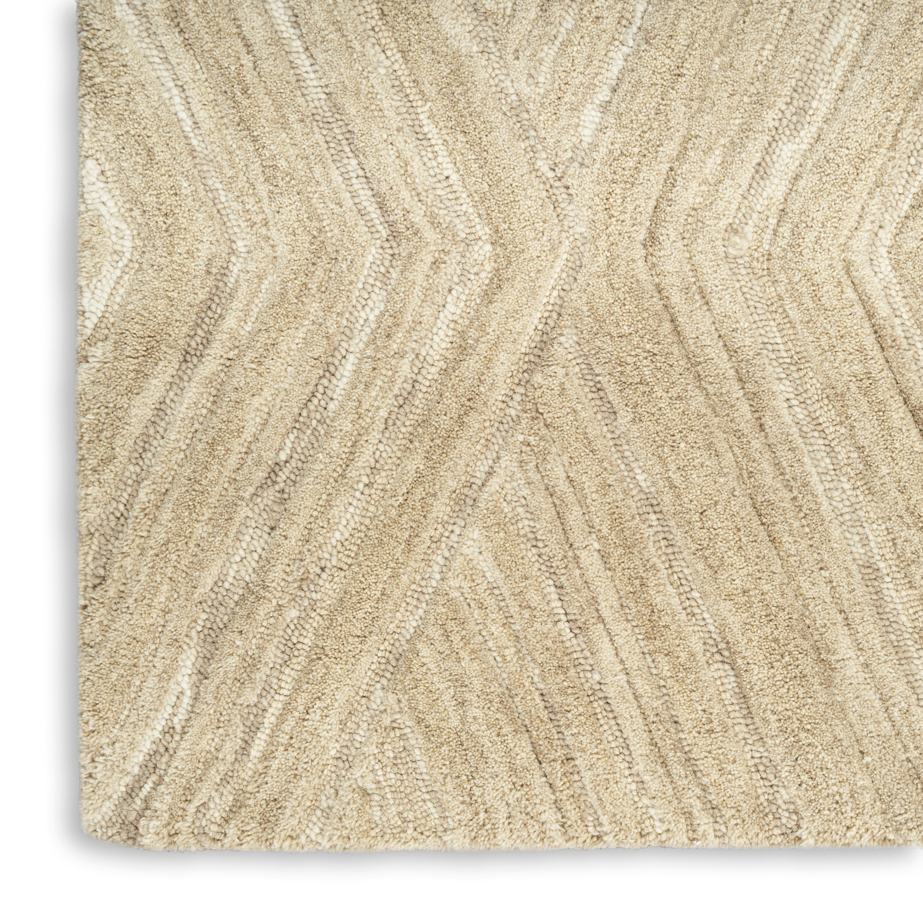 Nourison Graceful 7'9" x 9'9" Taupe Modern Indoor Rug
