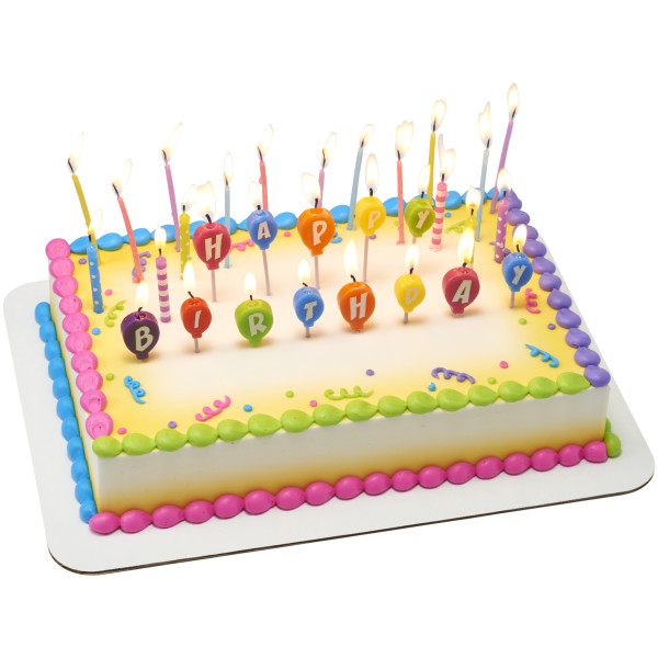 Happy Birthday Balloons Specialty Candles