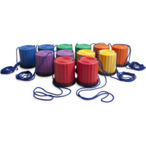 Plastic Platform Stilts, Assorted Colors, Set of 6