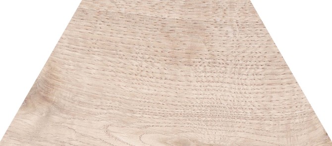 60 Degrees Wood Light 4×9 Trapezium Field Tile Matte