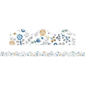 A Close-Knit Class Danish Floral Deco Trim, 37 Feet