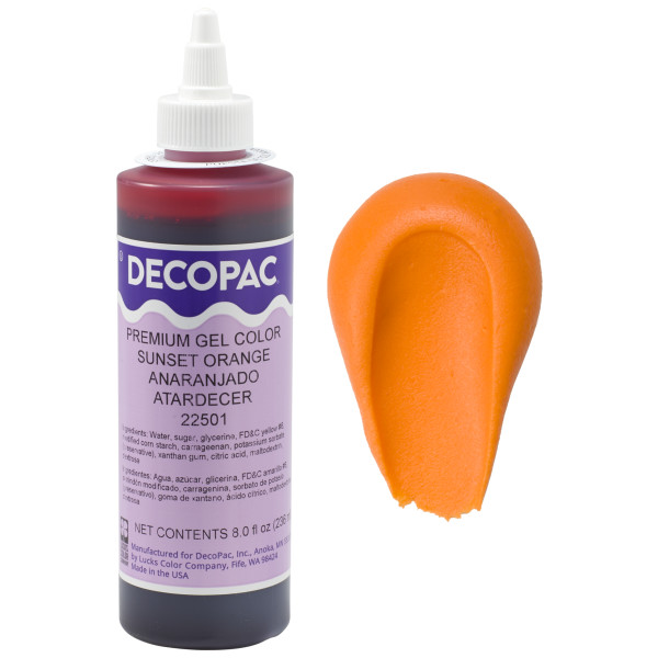 Sunset Orange Premium Gel Color