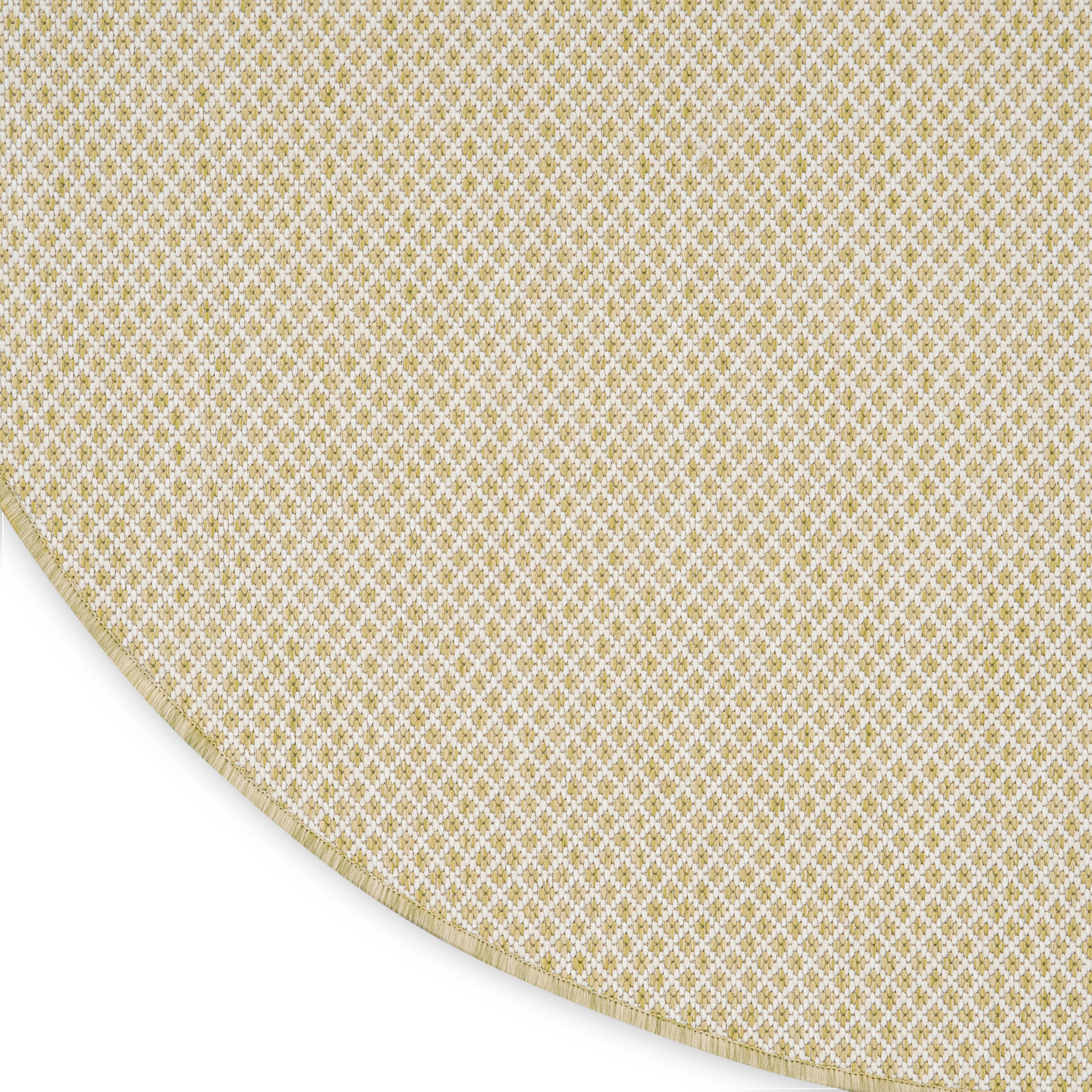 Nourison Courtyard 5' x Round Natural Modern Rug