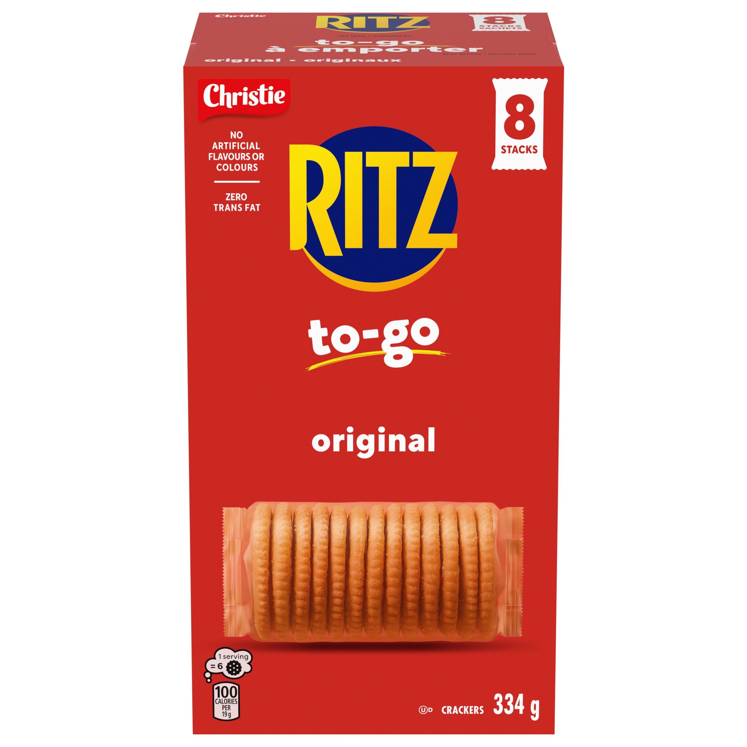 RITZ To-Go Original Crackers 334g, Portable Format, Convenient On-The-Go Snack, Lunchbox & Travel Snack-thumbnail-0