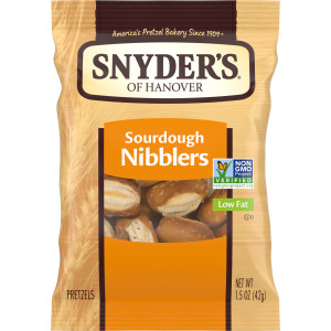 Snyder’s of Hanover Pretzels, Sourdough Pretzels Nibblers, Snack Bag 1.5 Oz