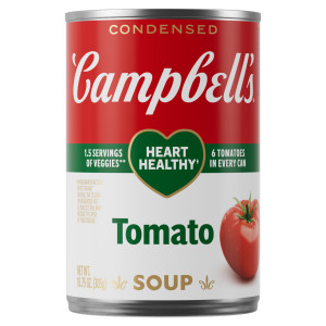 Campbell’s® Condensed Heart Healthy Tomato Soup, 10.75 oz Can (12 Pack)