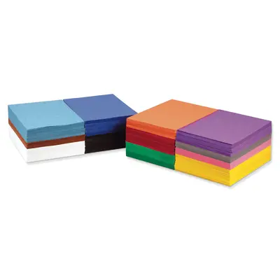 Prang (Formerly SunWorks) Construction Paper Sampler, 12 Assorted Colors, 9