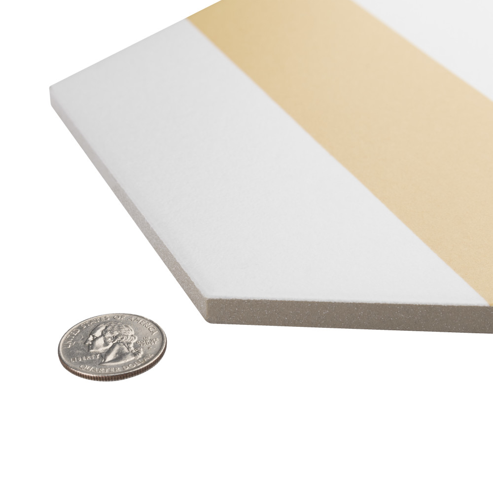 Porto Capri Hex Dandelion 8-5/8 in. x 9-7/8 in. Porcelain Floor and Wall Tile