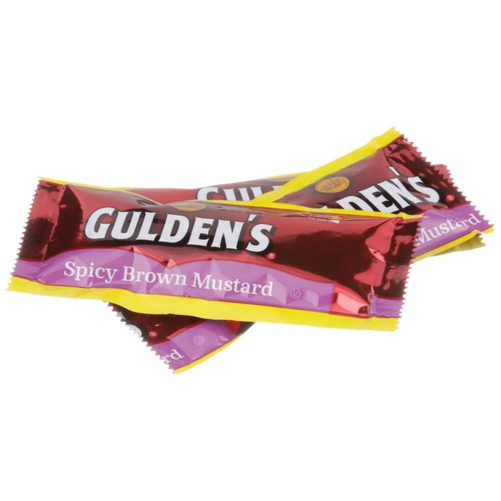 Gulden's Spicy Brown Mustard, PC Packets, 500/.32 oz Conagra Foodservice