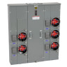 Meter-Pak® MP Ringless-Type 125A 5-Position 5-Jaw Meter Center With No Bypass For QO Circuit Breakers