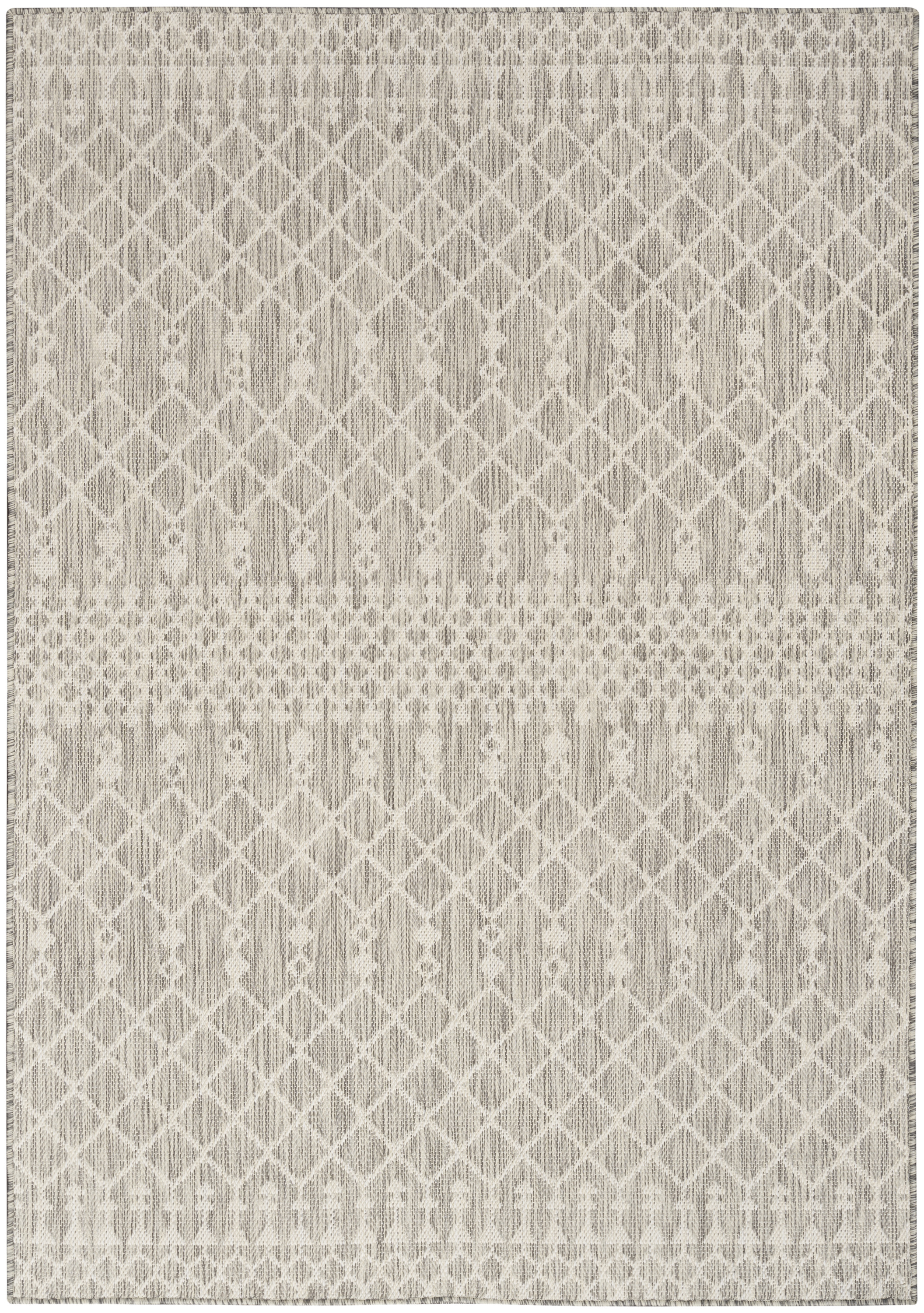 Nourison Positano 4' x 6' Light Grey Modern Rug