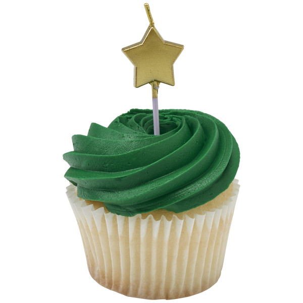 Gold Stars Shaped Candles