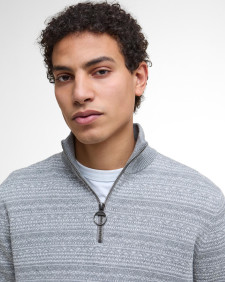 Maglione con zip corta Dartfield Light Grey