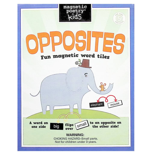 Opposites Kids Magnetic Poetry Kit