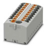 Clipline Ptfix Series Distribution Block Polyamide 450V 26 to 12 AWG 19 Position Gray 28.6 L x 21.7 H x 56.5 mm W