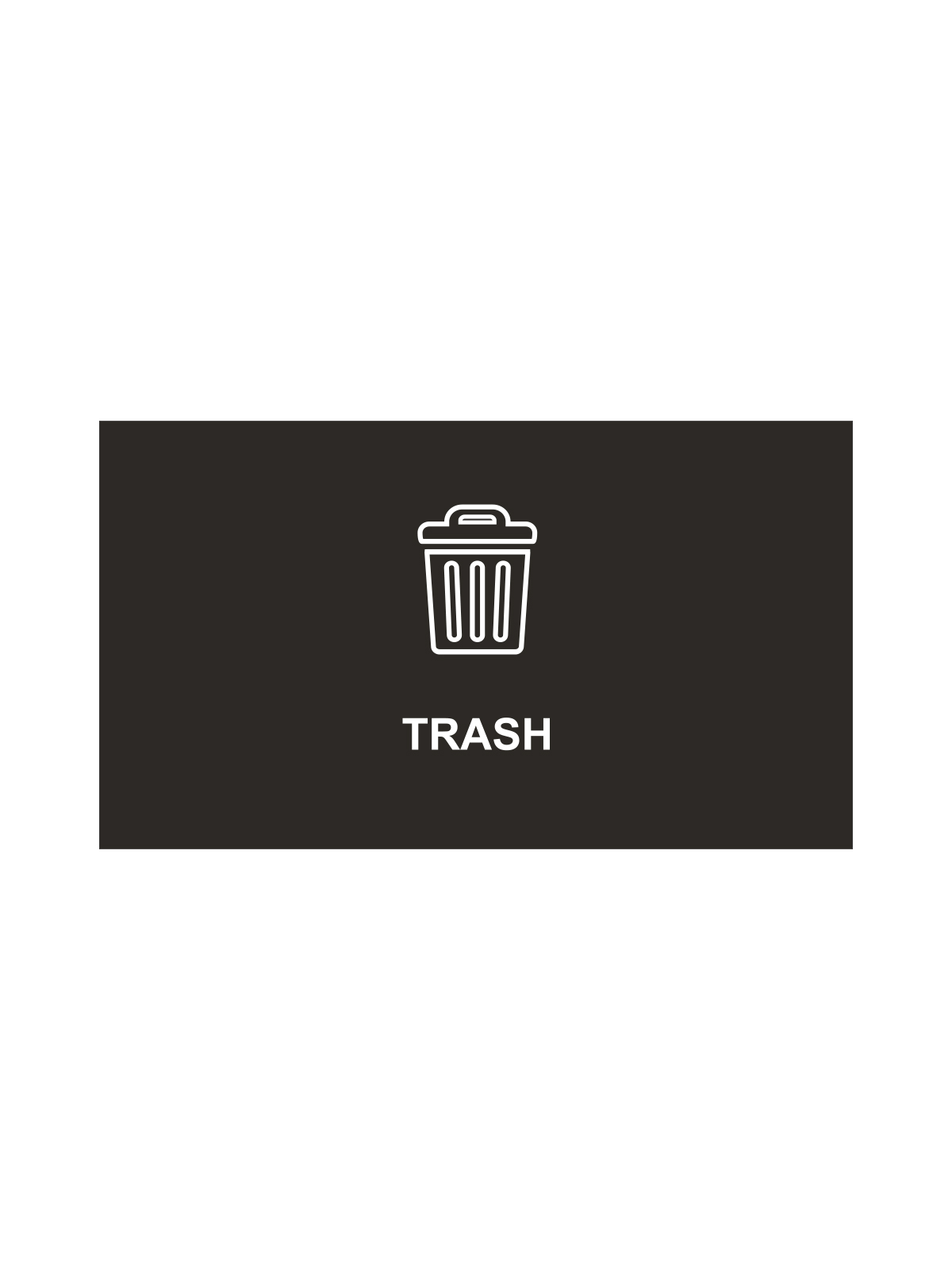SPECTRUM – Ellipse Double Sign – Trash – Black-White