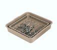 Full-size flatware soak-and-wash system with tub and Traex® open rack in cocoa