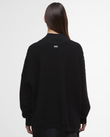 Kaia Funnel-Neck Jumper Black