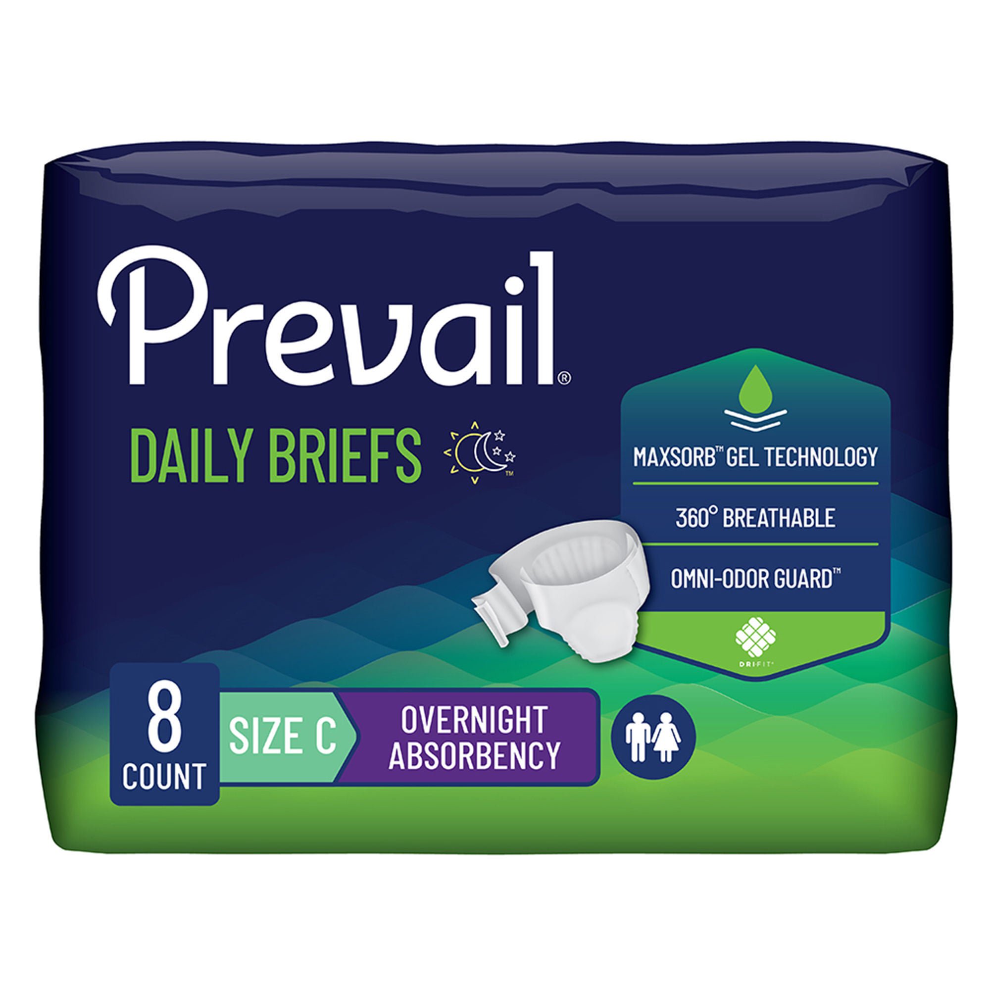 Prevail® Bariatric Ultimate Absorbency Incontinence Brief, Size C