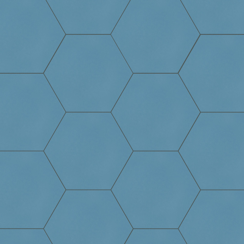 Textile Basic Hex Niagara 8-5/8 in. x 9-7/8 in. Porcelain Floor and Wall Tile