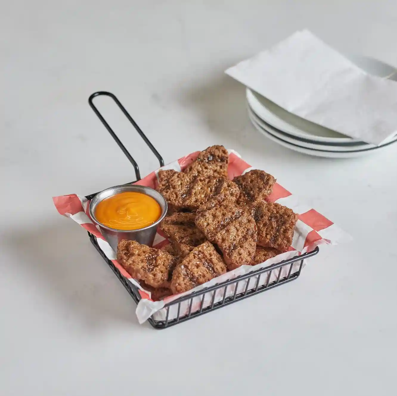 AdvancePierre™ Fully Cooked Flamebroiled Strip Shaped Beef Patties with Teriyaki Sauce, 2.79 oz_image_2