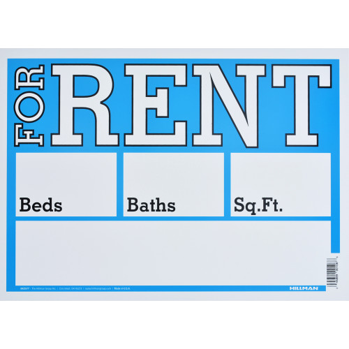 For Rent Sign Blue and White (10