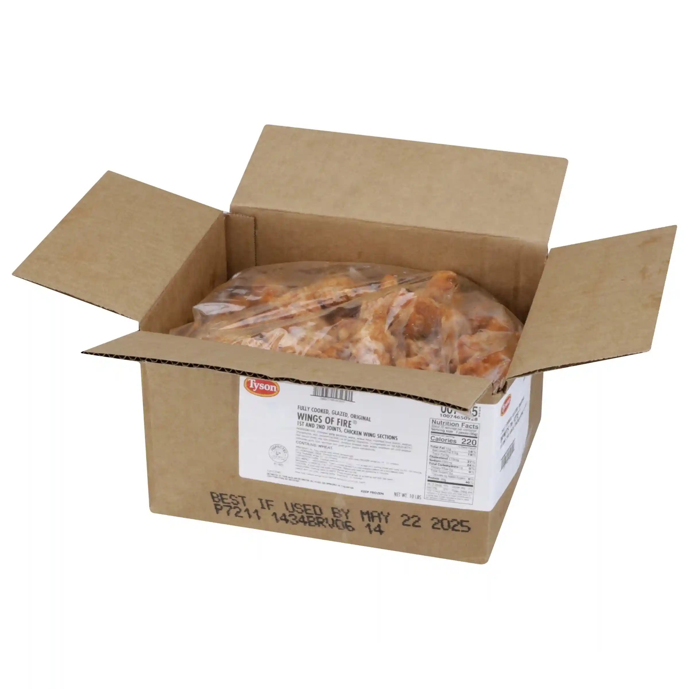 Tyson® Wings of Fire® Fully Cooked Glazed Original Bone-In Chicken Wing Sections, Smedium_image_4