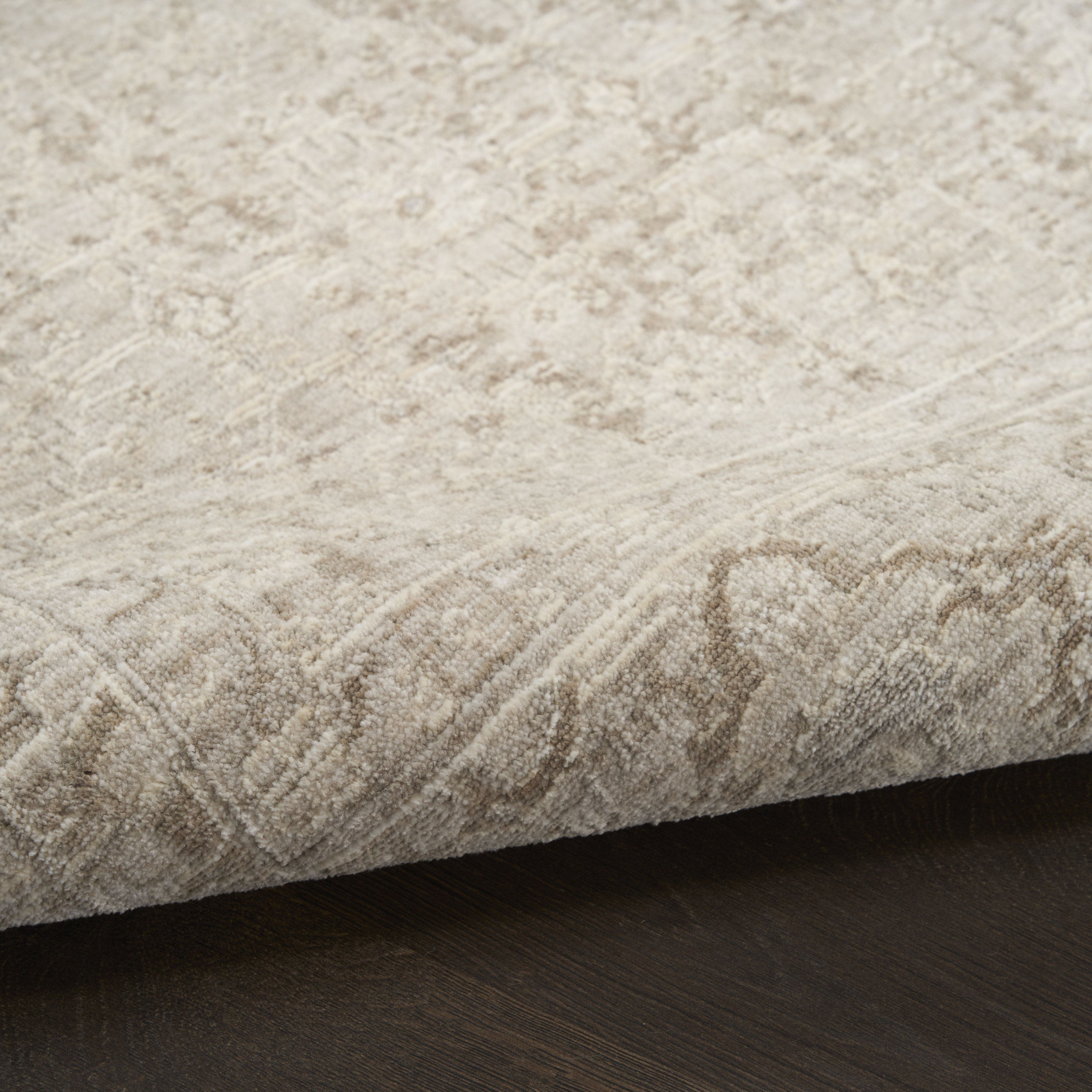Nourison Shadows 7'10" x 9'10" Ivory Grey Vintage Indoor Rug