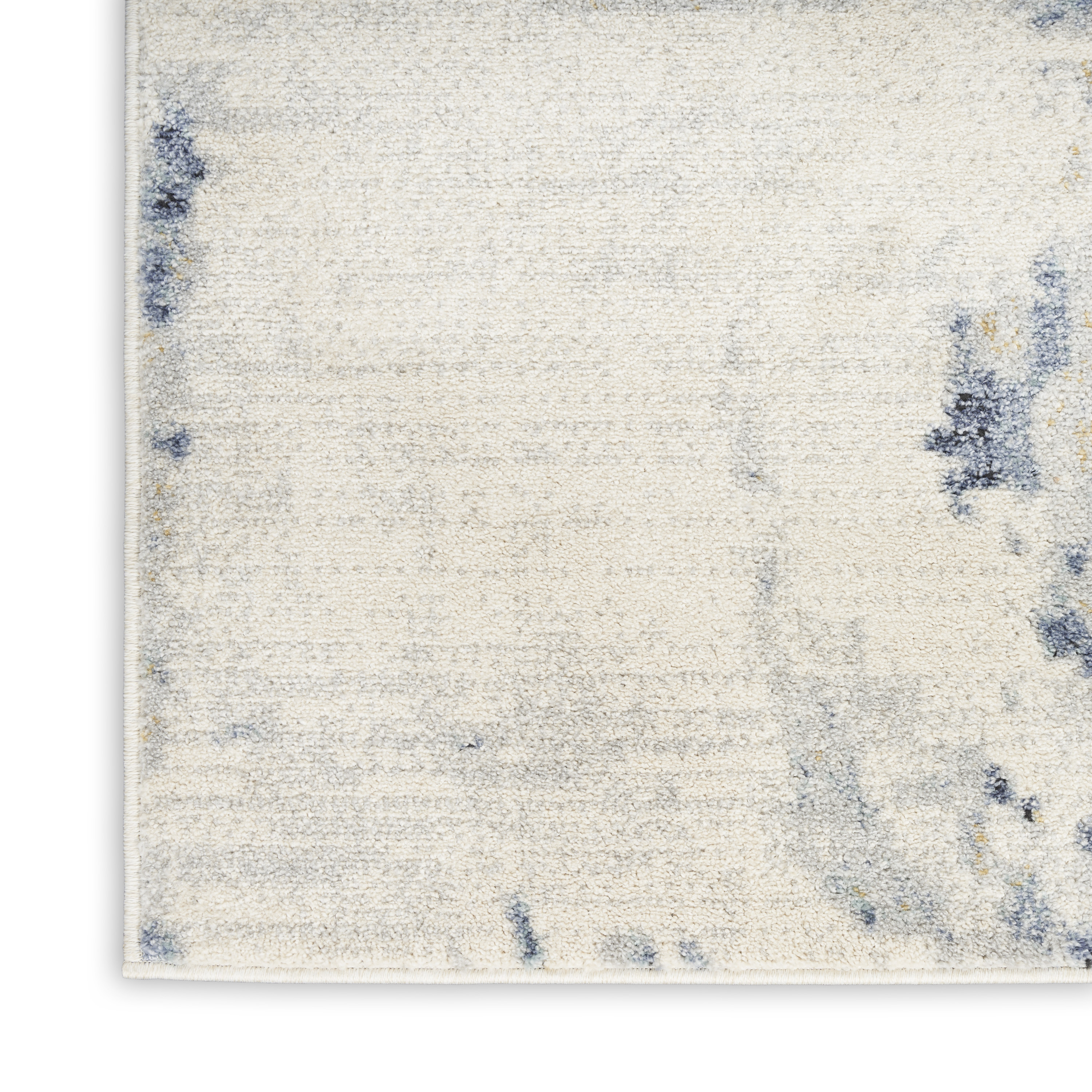 Nourison Motion 5'3" x 7' Ivory Blue Modern Indoor Rug