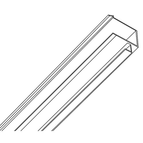 Hillman H Door Frame Verticals White 8'