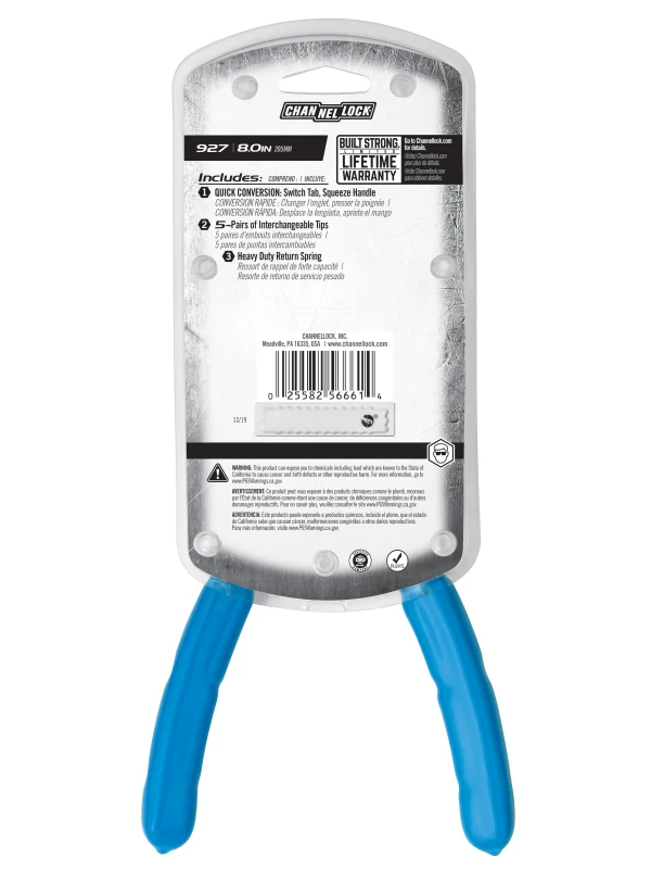 927 8-inch Convertible Retaining Ring Pliers