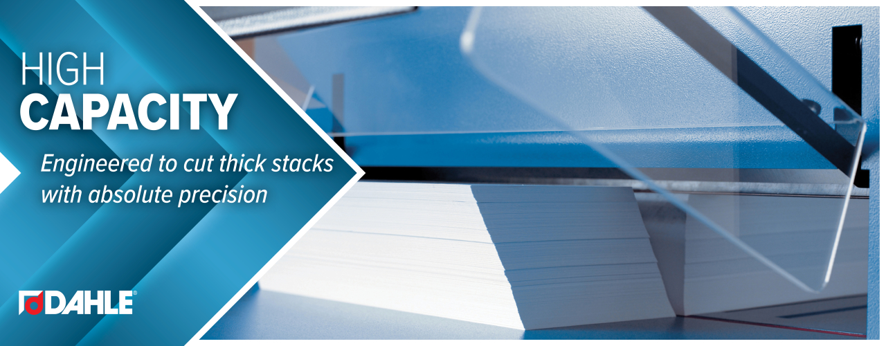 Engineered to cut thick stacks with absolute precision.