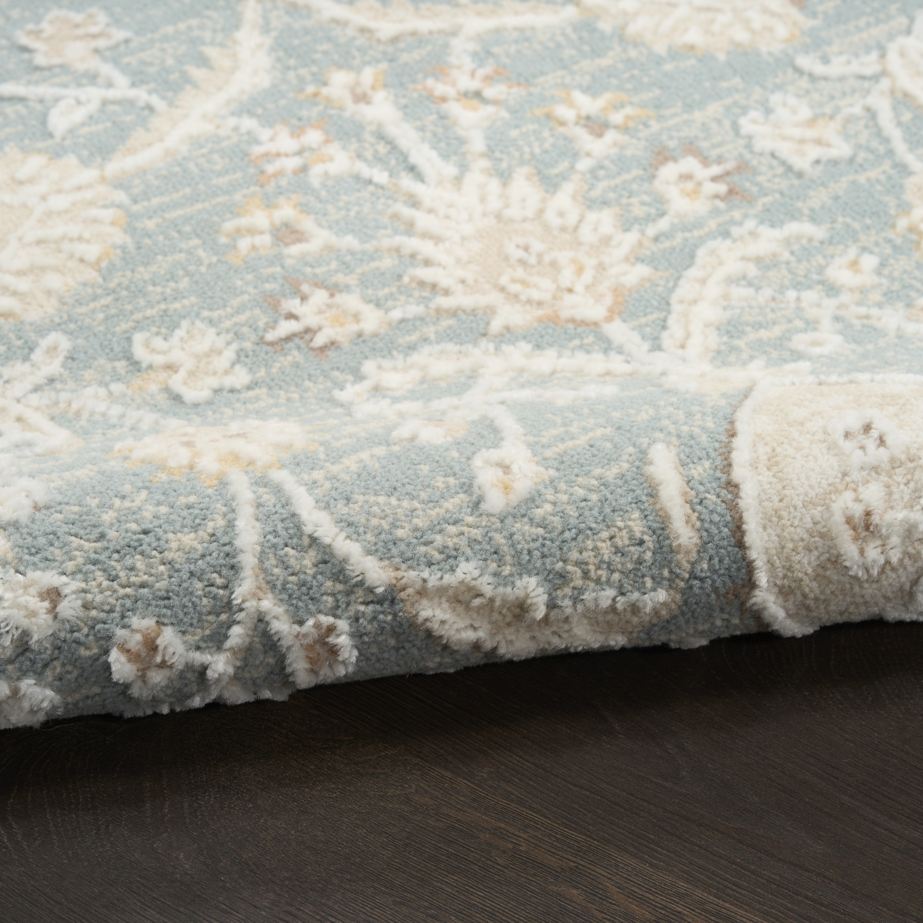 Nourison Isla 7'10" x 9'10" Blue Vintage Indoor Rug
