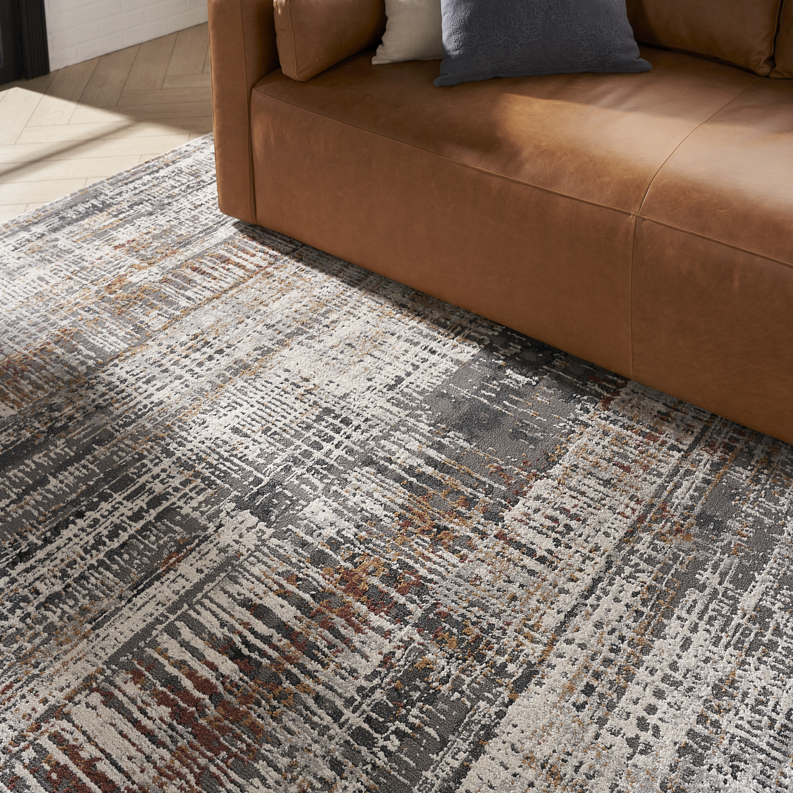 Nourison Tangra 7'10" x 9'10" Multicolor Modern Indoor Rug