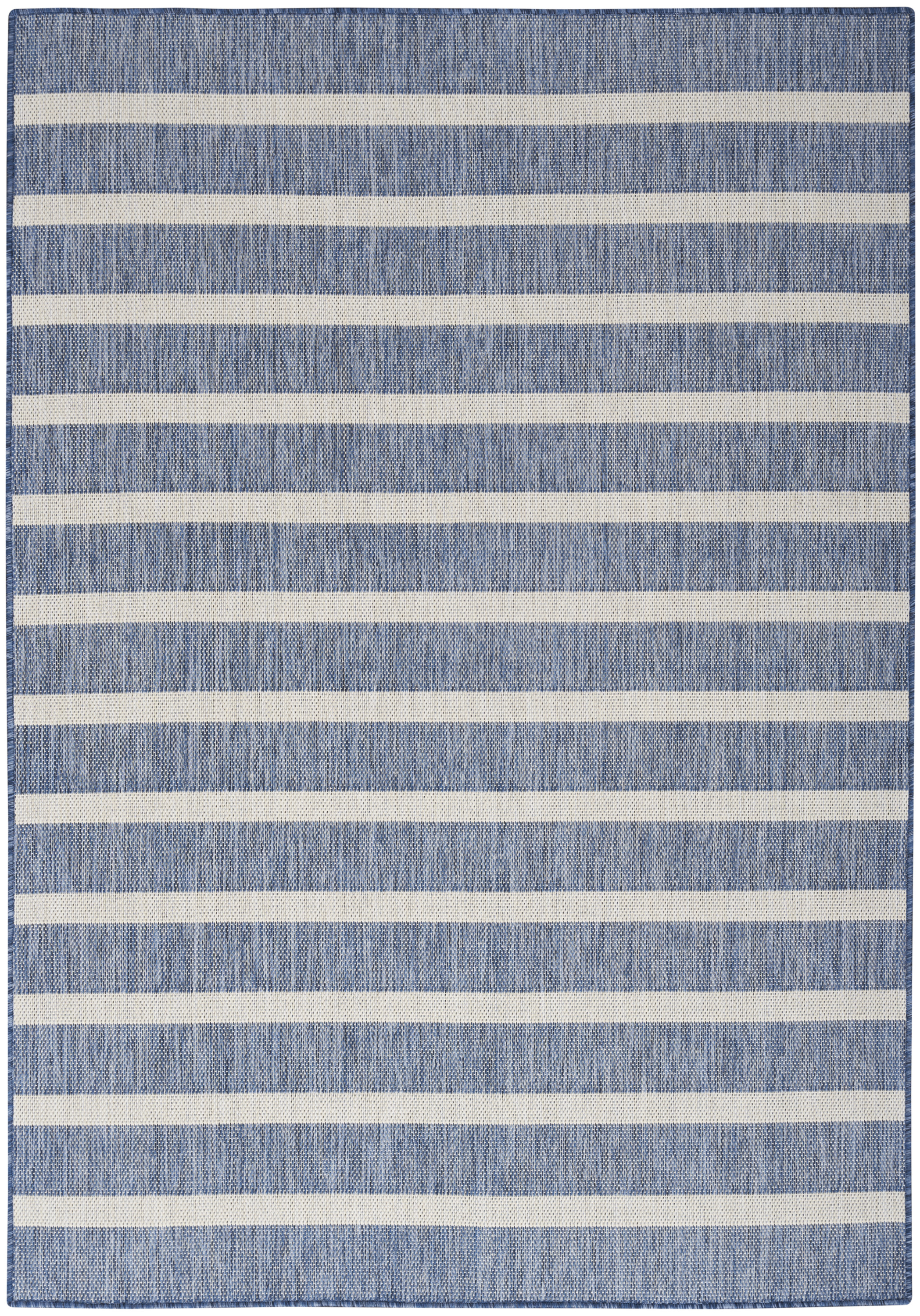Nourison Positano 5' x 7' Navy Ivory Modern Rug