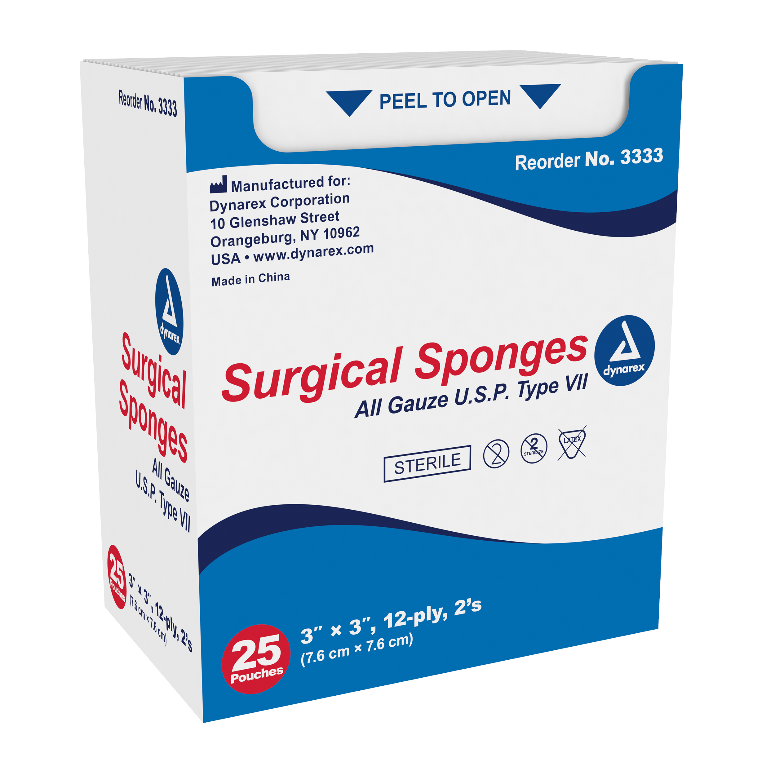 Surgical Gauze Sponge Sterile 2%27s 3