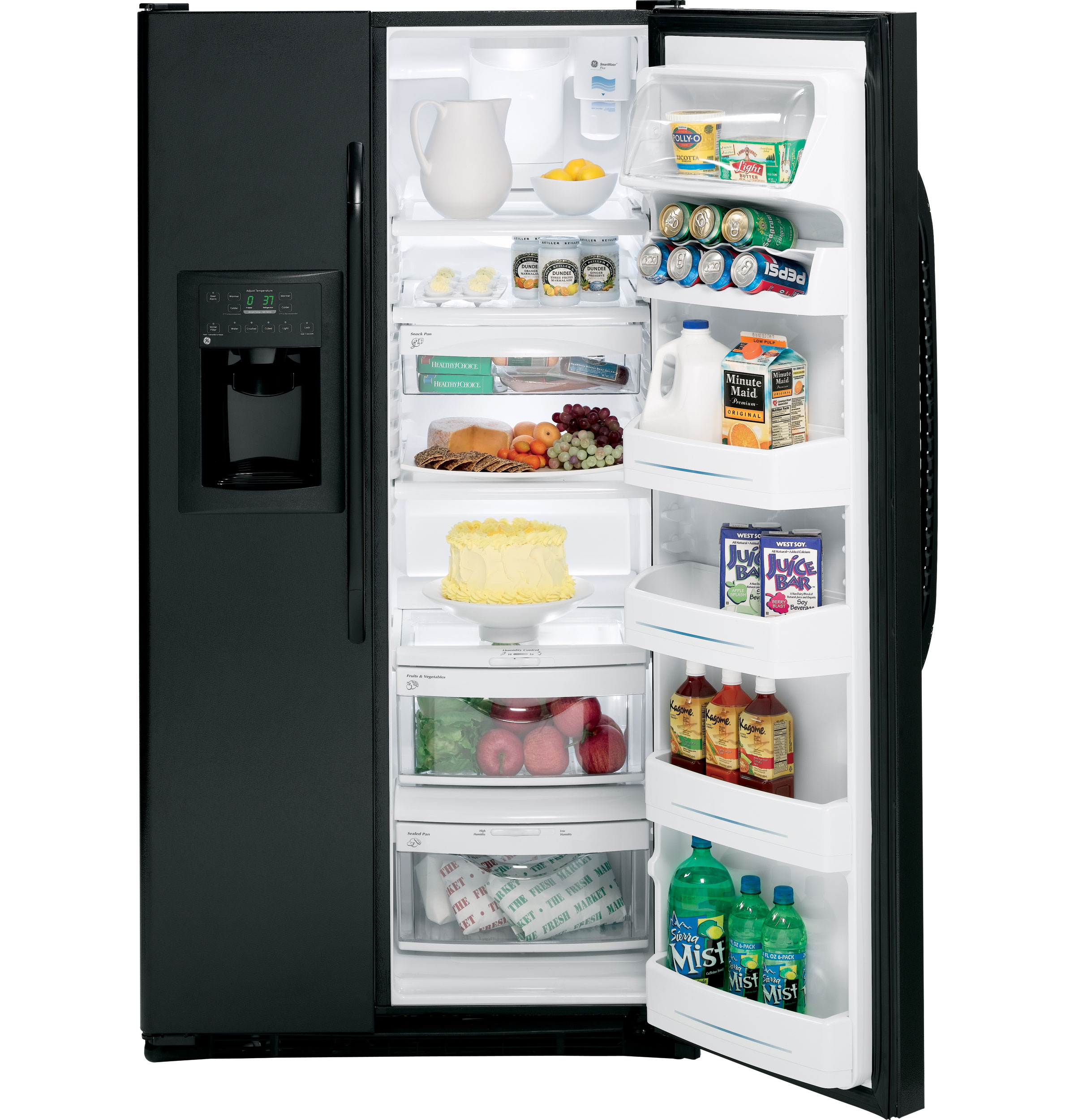 GE® 25.4 Cu. Ft. Side-By-Side Refrigerator with Dispenser