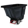 Rubbermaid Commercial, Utility Duty, Tilt Truck, 27 cu ft, Black