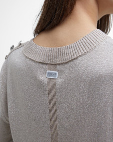 Jade Crew Neck Jumper Silver Cloud