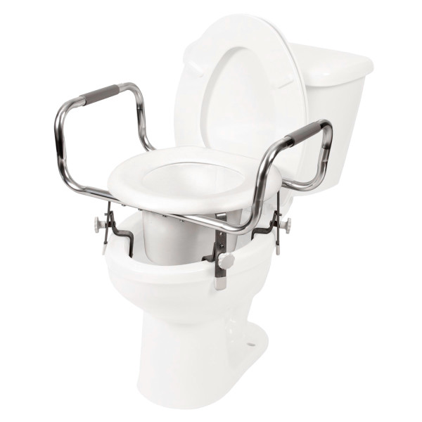 7751 Adjustable Raised Toilet Seat with Arms