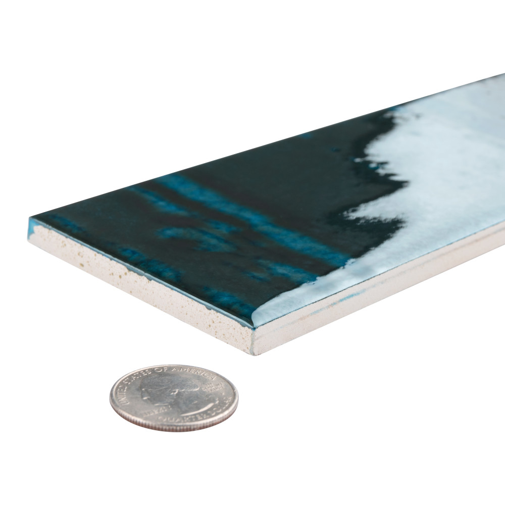 Joliet Sapphire 3 in. x 12 in. Ceramic Wall Tile