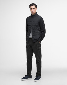 Collins Baffle Quilted Sweat Black
