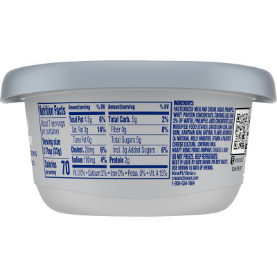 Philadelphia Pineapple Cream Cheese Spread, 7.5 oz Tub