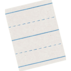 Newsprint Handwriting Paper, Picture Story, 7/8" x 7/16" Ruled Long, 18" x 12", 500 Sheets