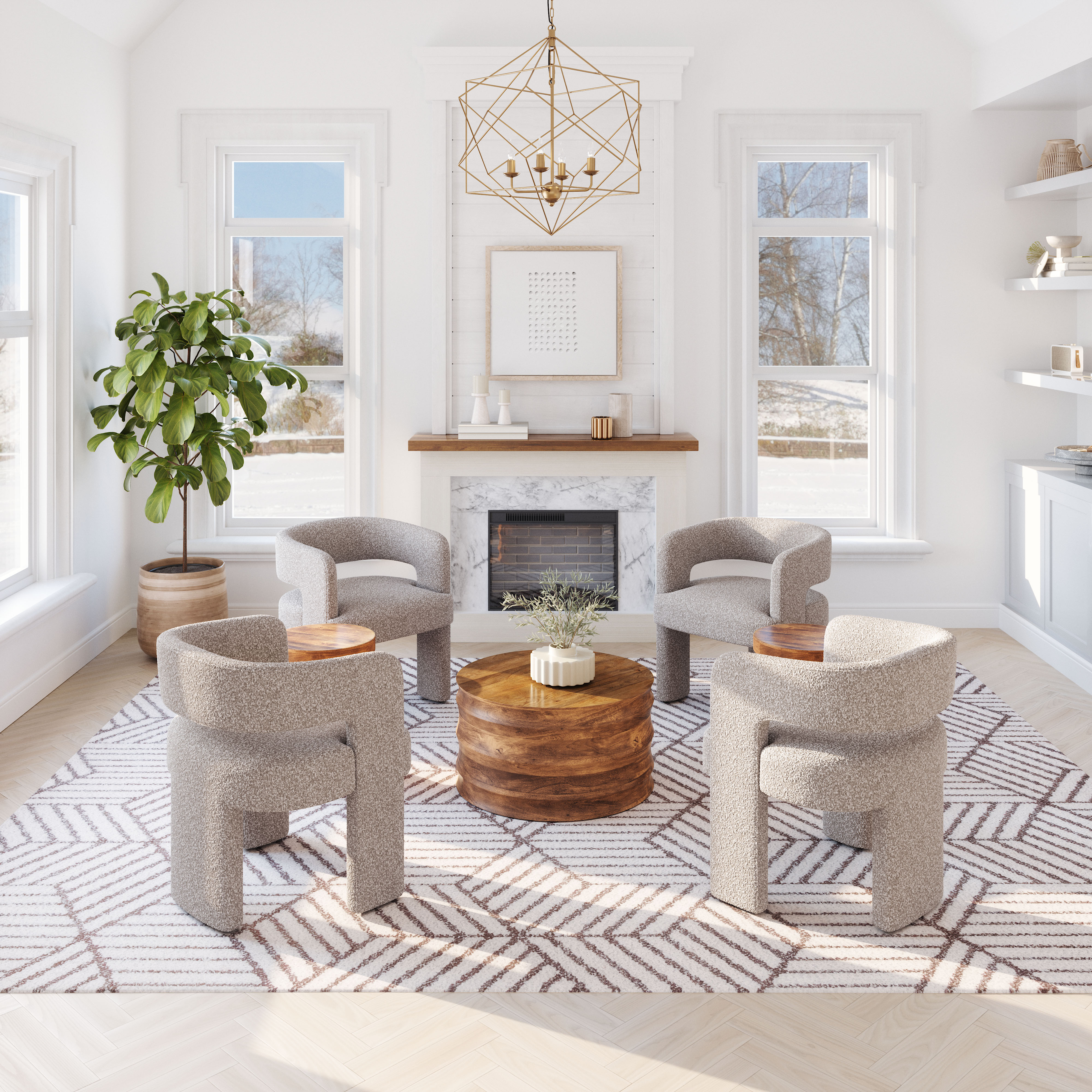Java Accent Chair Sandy Beige product image