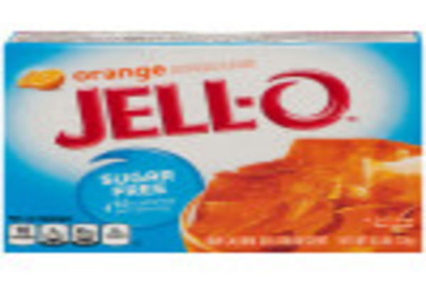 Jell-O Orange Sugar Free Gelatin, 0.6 oz Box - My Food and Family