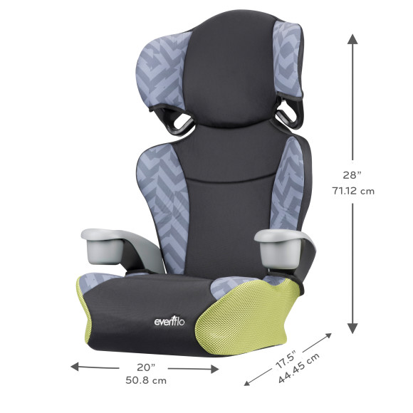Big Kid Sport High-Back Belt-Positioning Booster Car Seat Specifications