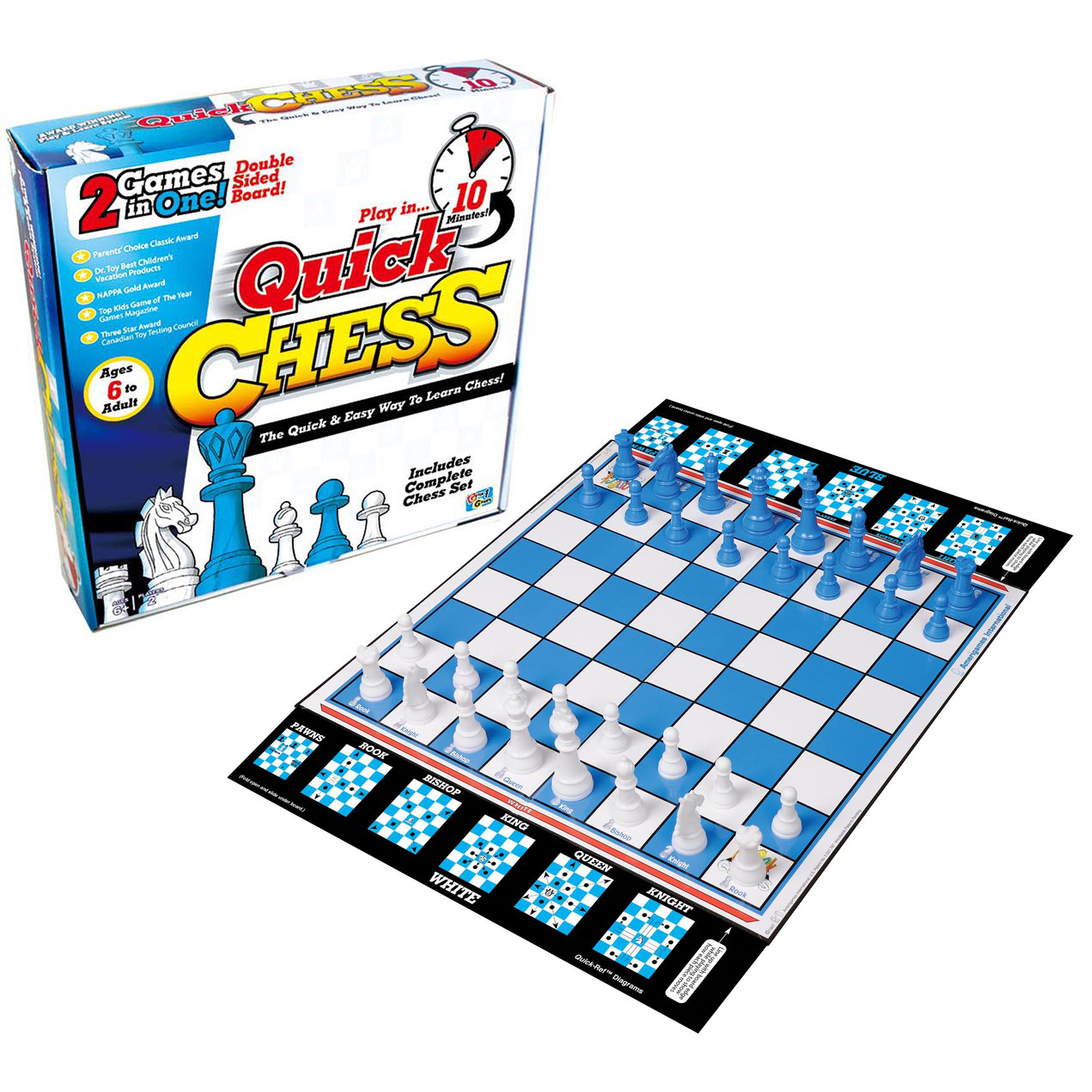 ROO GAMES Quick Chess - Learn Chess with 8 Simple Activities - For Ages 6+