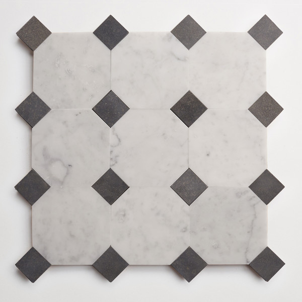 lapidary: zio & sons + clé | carrara octagon + warm black bouchon (bundle) 