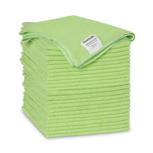 Boardwalk, Microfiber Cleaning Cloth, 16"x16", Green